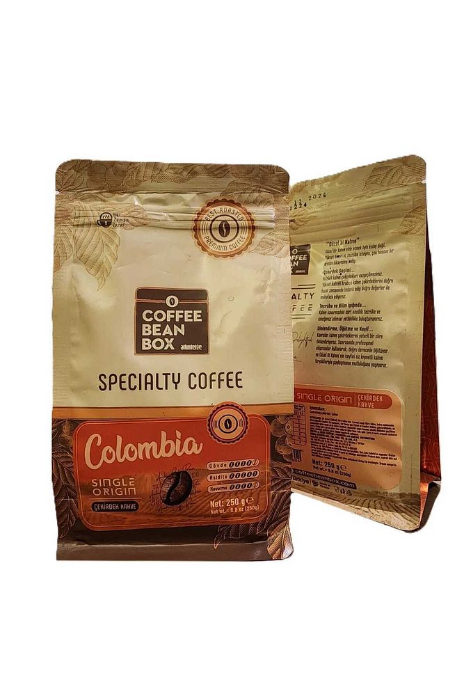 COLOMBİA ÇEKİRDEK SİNGLE ORJİN SPECIALTY COFFEE 250 GR