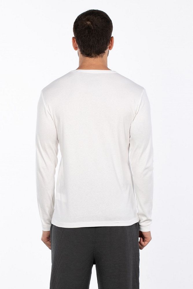 Erkek Bisiklet Yaka Nefes Alabilen Full Pamuk Esnek Sweatshirt