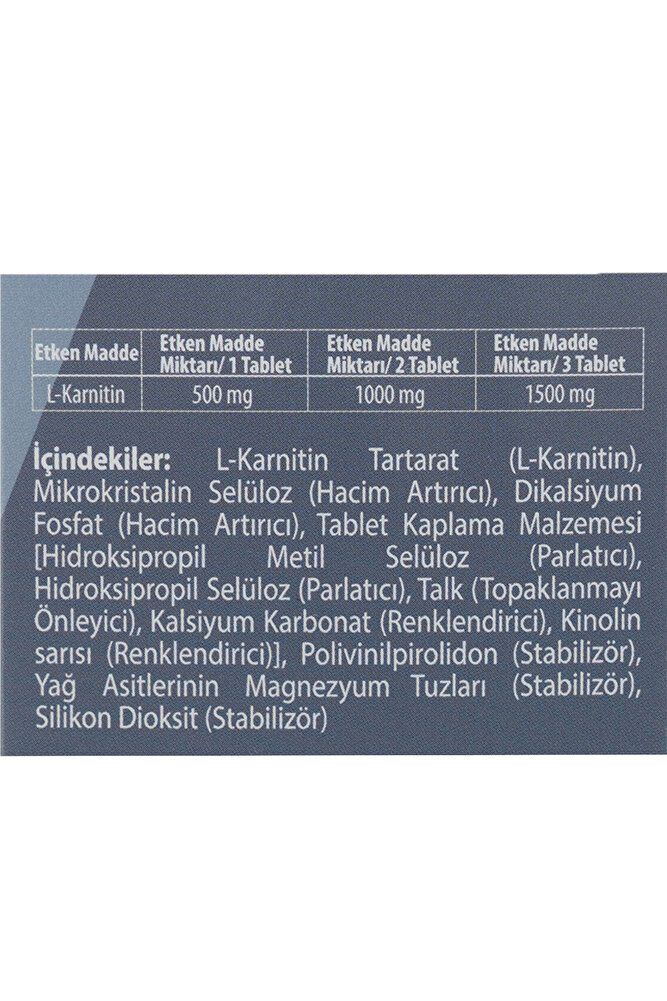 l carnitine içindekiler L-Karnitin