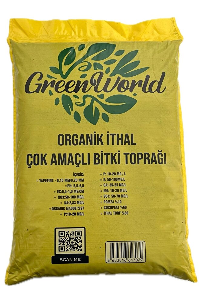 20 Litre Ithal Çok Amaçlı Bitki Toprağı Torf Cocopeat Ponza Taşı