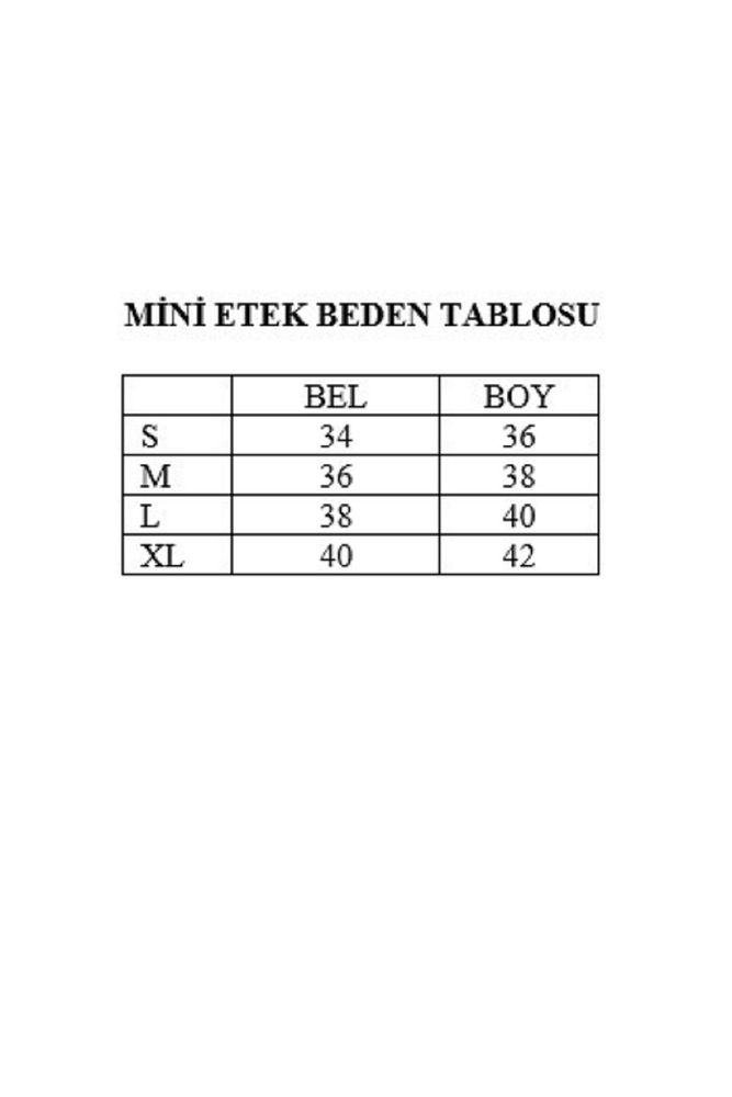 Kadın Dar Kalıp Kuşaklı Volanlı Ayrobin Mini Şort Etek