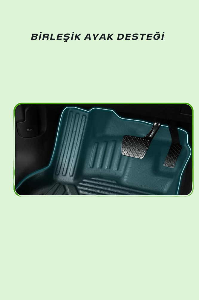 Skoda Octavia 2020 Sonrasi ile Uyumlu Carbon Desenli Ultra Premium Havuzlu Oto Paspas — alternatif görsel