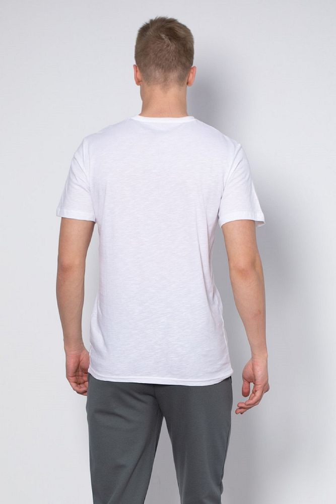 Erkek Bisiklet Yaka %100 Pamuk Gögüs Cepli T-Shirt