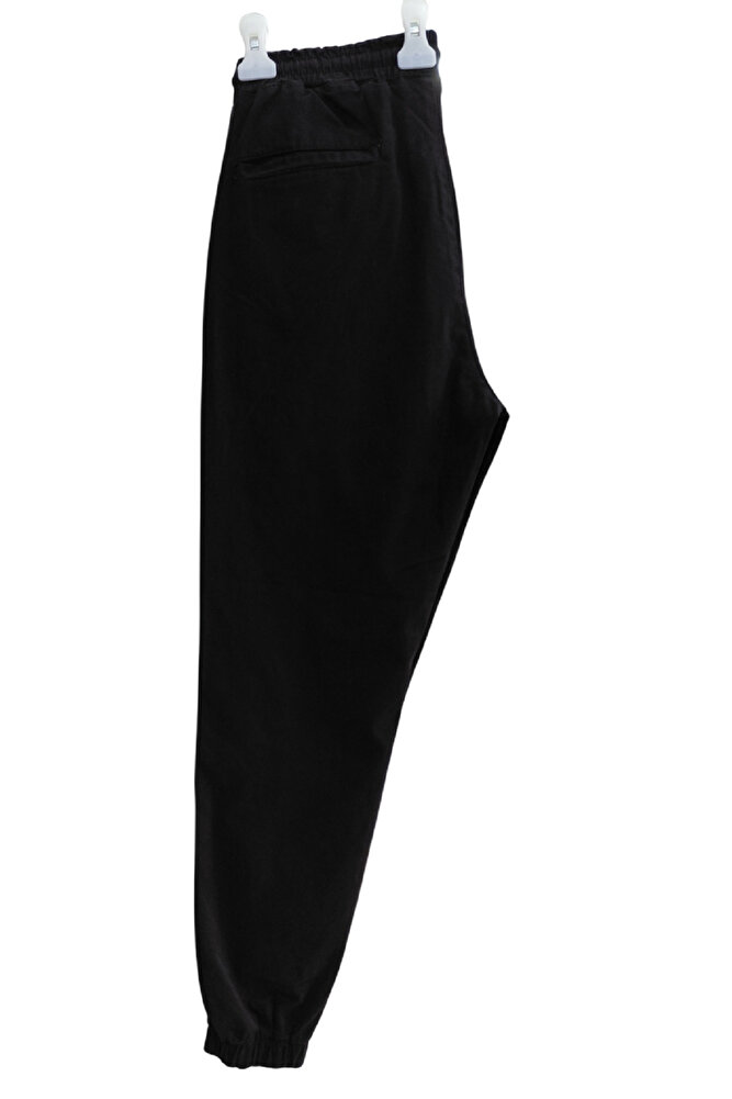 Erkek Beli Paçası Lastikli Cepli Rahat Kalıp Over Jogger Likralı Esnek Keten Gabardin Pantolon