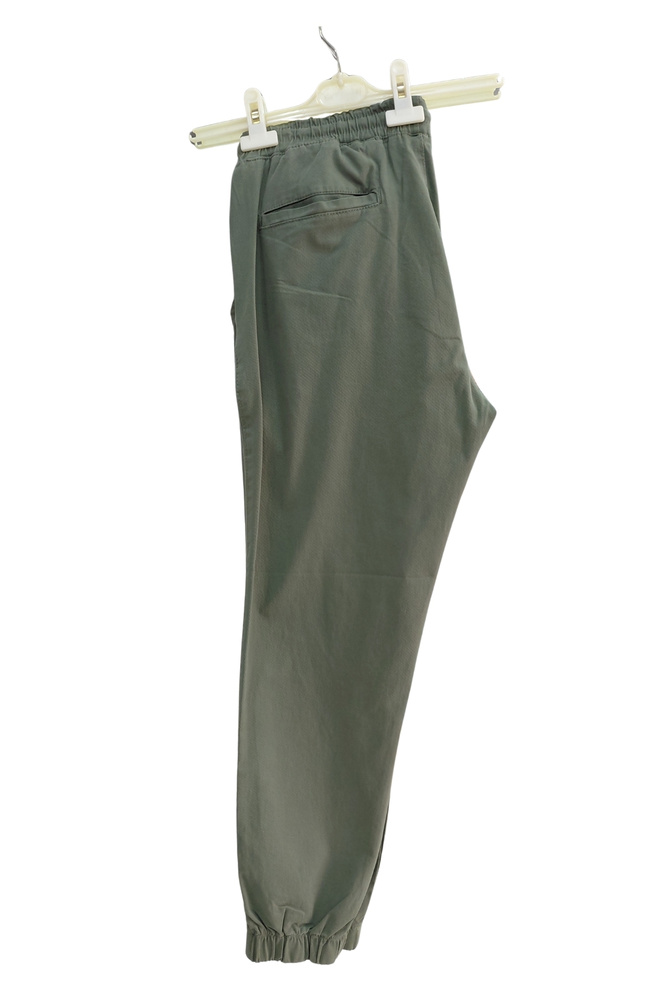 Erkek Beli Paçası Lastikli Cepli Rahat Kalıp Over Jogger Likralı Esnek Keten Gabardin Pantolon
