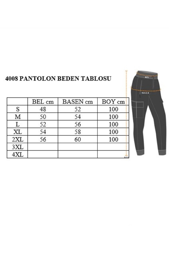 Erkek Beli ve Paçası Lastikli Kargo Cep Esnek Likralı Keten Gabardin Pantolon