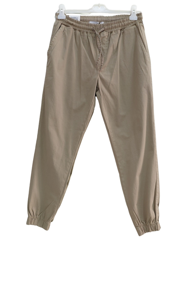 Erkek Beli Paçası Lastikli Cepli Rahat Kalıp Over Jogger Likralı Esnek Keten Gabardin Pantolon