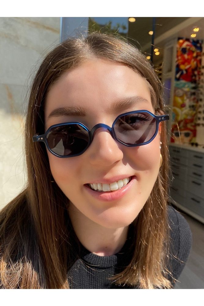 Eyewear Turuncu Oval Metal Detaylı Güneş Gözlüğü Tg 1336 C.1301