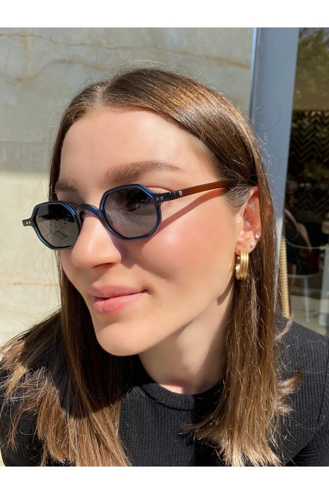 Eyewear Turuncu Oval Metal Detaylı Güneş Gözlüğü Tg 1336 C.1301