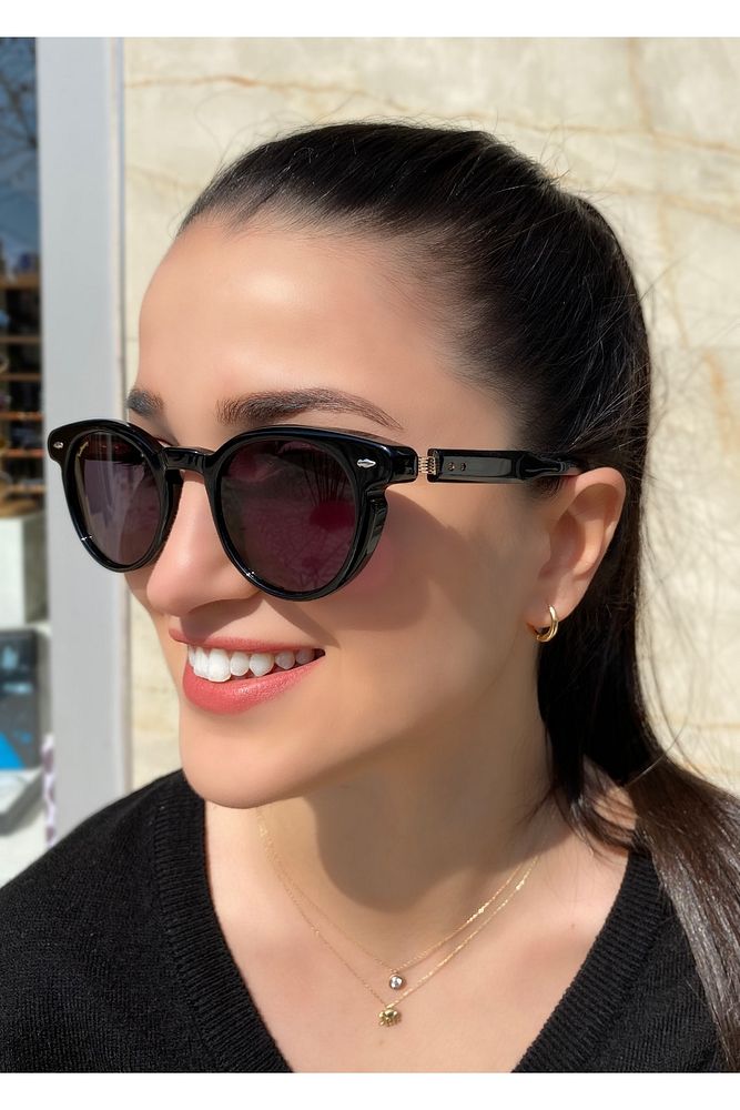 Eyerwear Yuvarlak Siyah Unisex Güneş Gözlüğü 1367 C02