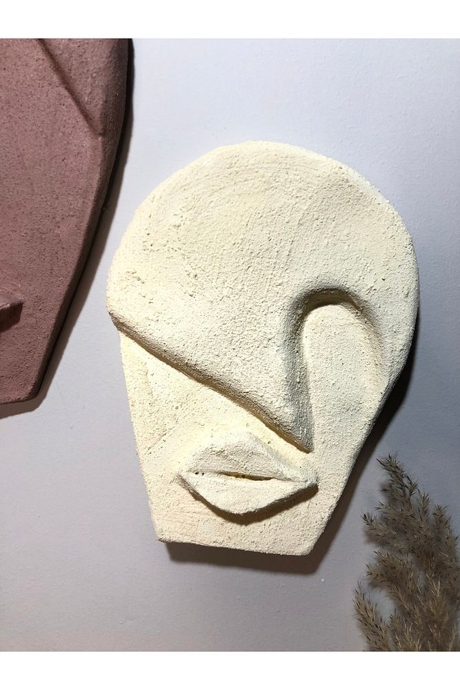 El Yapımı Özel Pigment Boya Uygulamalı Duvar Dekoru Maskeler