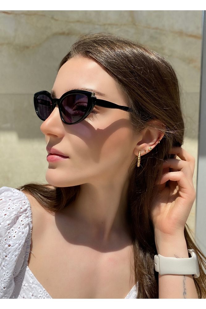 Eyewear Kırçıllı Kahve Cat Eye Güneş Gözlüğü Rb-5512 C2