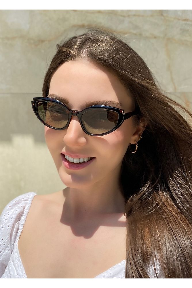 Eyewear Kırçıllı Kahve Cat Eye Güneş Gözlüğü Rb-5512 C2