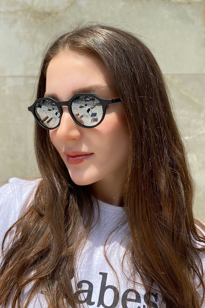 Geometrik Tasarım Siyah Unisex Güneş Gözlüğü Target Onex Rh8205