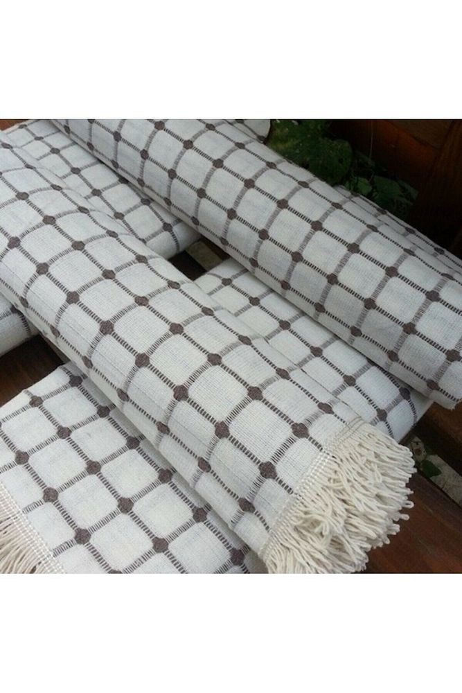 MSSLND2005 %100 Pamuklu Buldan Işi Dört Tarak Bordo 180 X 300Renk Çekyat Örtüsü