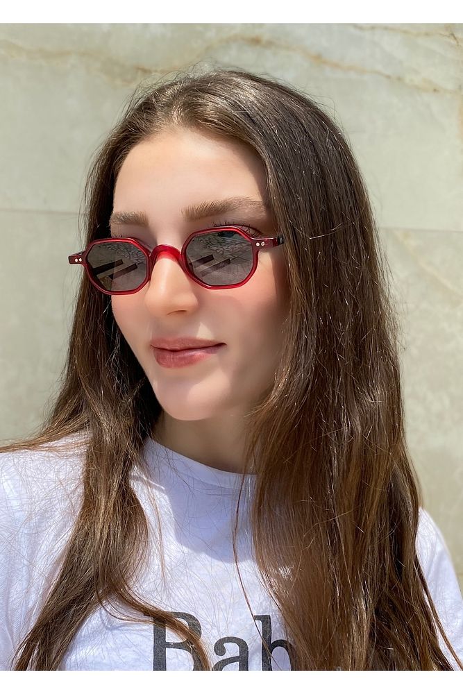 Eyewear Turuncu Oval Metal Detaylı Güneş Gözlüğü Tg 1336 C.1301