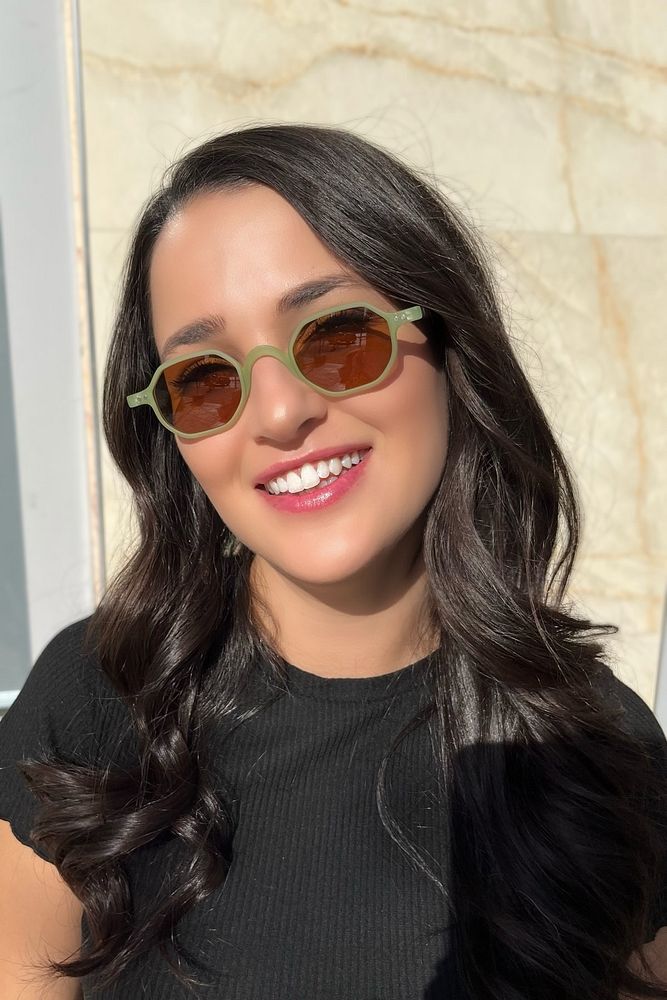 Eyewear Turuncu Oval Metal Detaylı Güneş Gözlüğü Tg 1336 C.1301