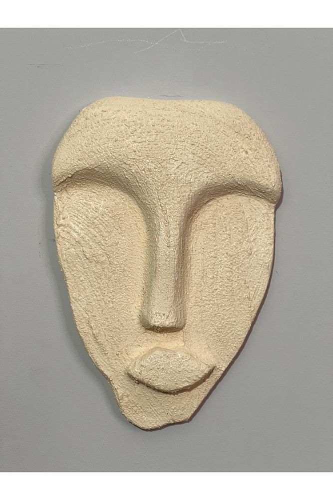 El Yapımı Minimalist Tasarım Dekoratif Duvar Maskları (MASKELERİ) 5'li Set