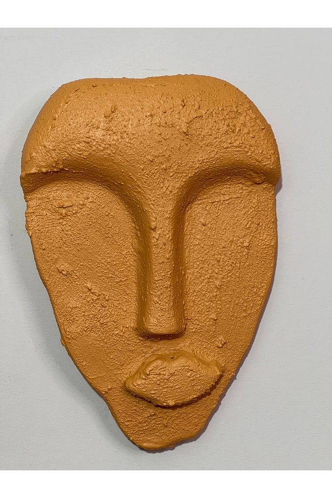 El Yapımı Minimalist Tasarım Duvar Dekorasyon Maskları (maskeleri) 5'li Set