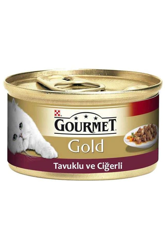 Purina Gold Tavuklu Ciğerli Kedi Konservesi 85gr