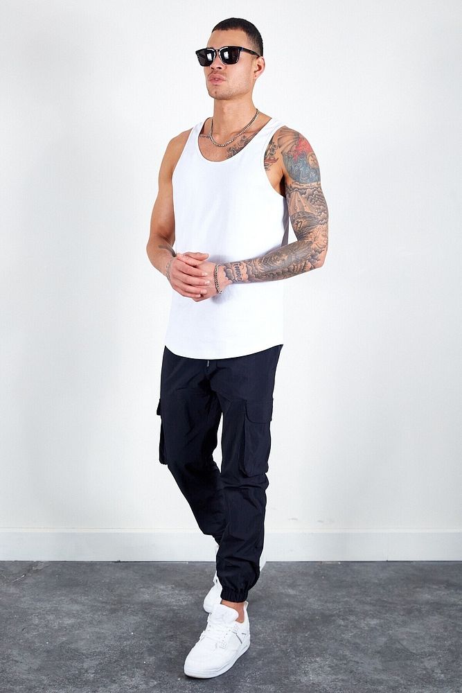 Erkek Beli Lastikli Slim Fit Paraşüt Jogger Pantolon