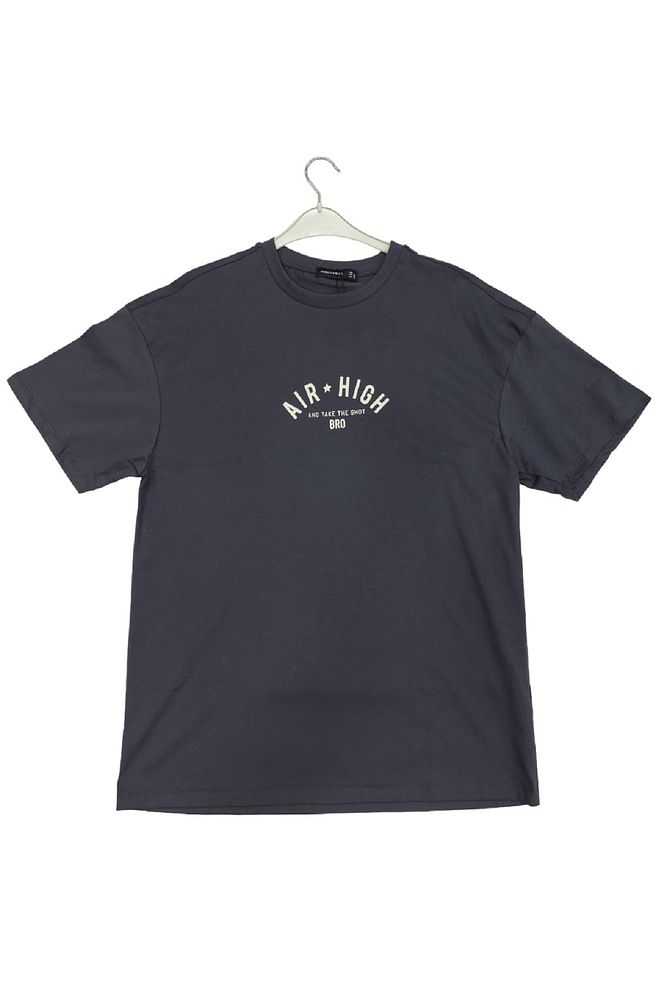 Erkek Air High Baskılı Oversize T-shirt