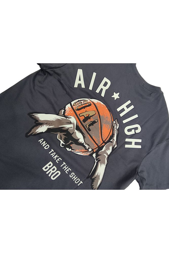 Erkek Air High Baskılı Oversize T-shirt
