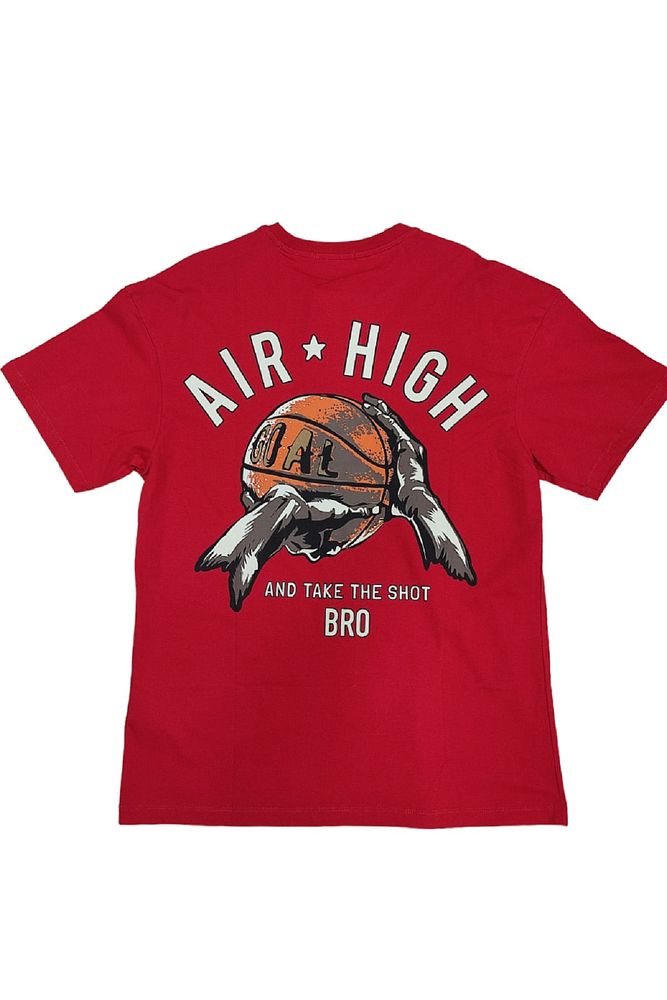 Erkek Air High Baskılı Oversize T-shirt
