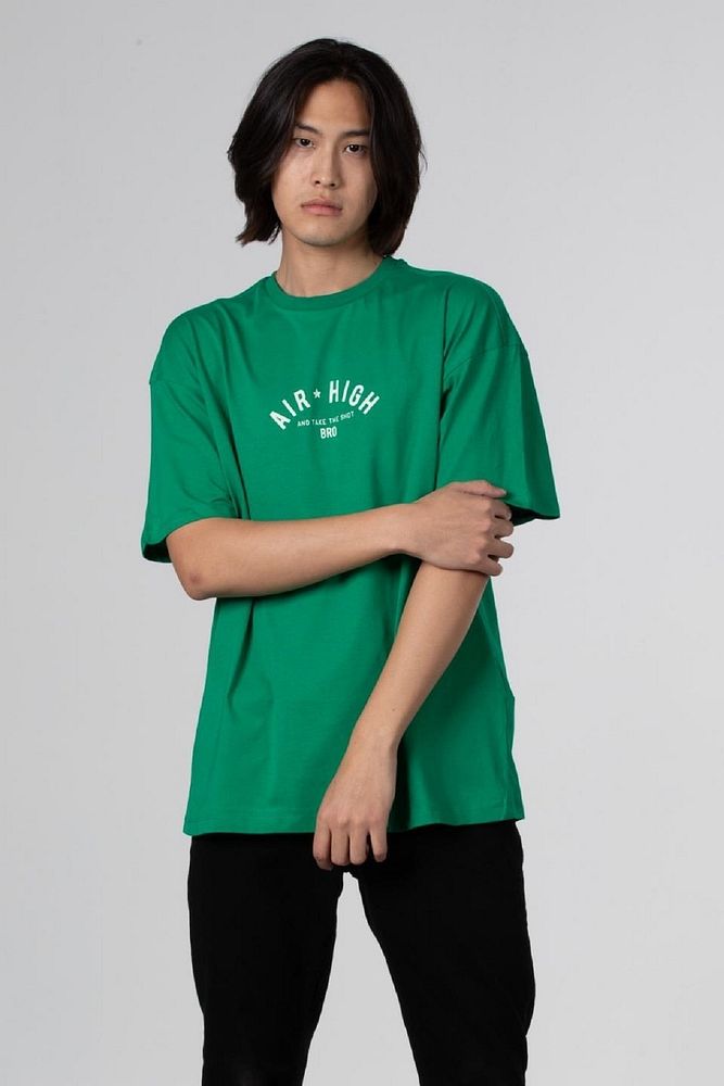 Erkek Air High Baskılı Oversize T-shirt