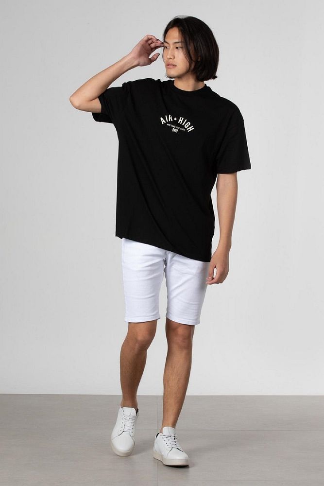 Erkek Air High Baskılı Oversize T-shirt