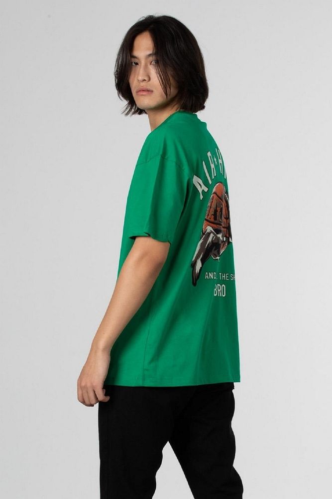Erkek Air High Baskılı Oversize T-shirt