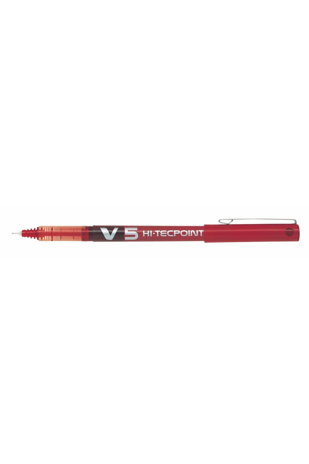 Roller Pen Hi-tecpoint Needle Tip 0.5 Mm Red Bx-v5-r (Box of 12)