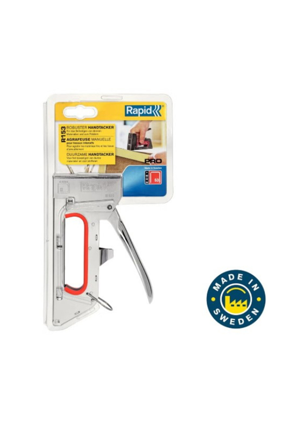 R153 PRO Heavy-Duty Hand Staple Gun 4–8 mm