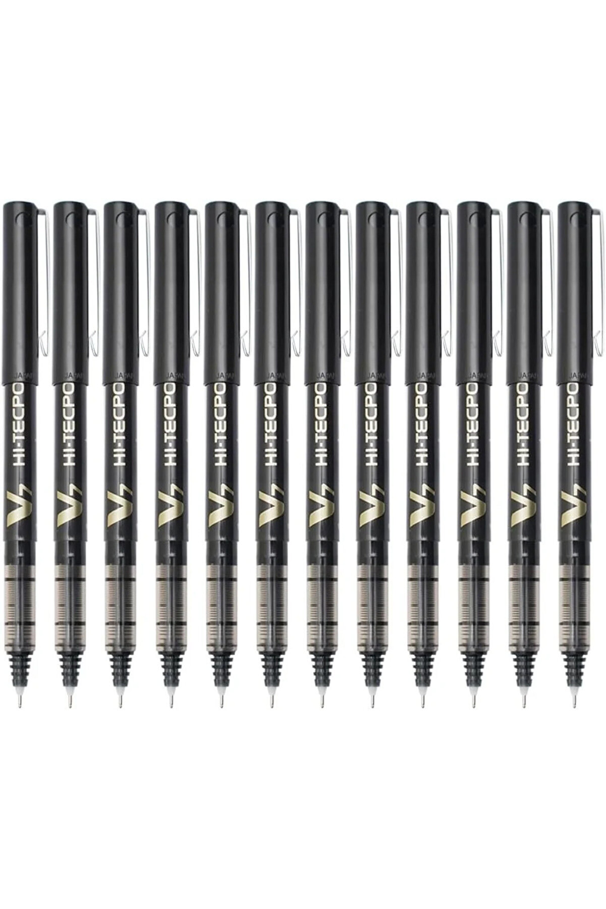 BX-V7-B Hi-Tecpoint Rollerball Pen, 0.7 mm Tip - Black, Box of 12