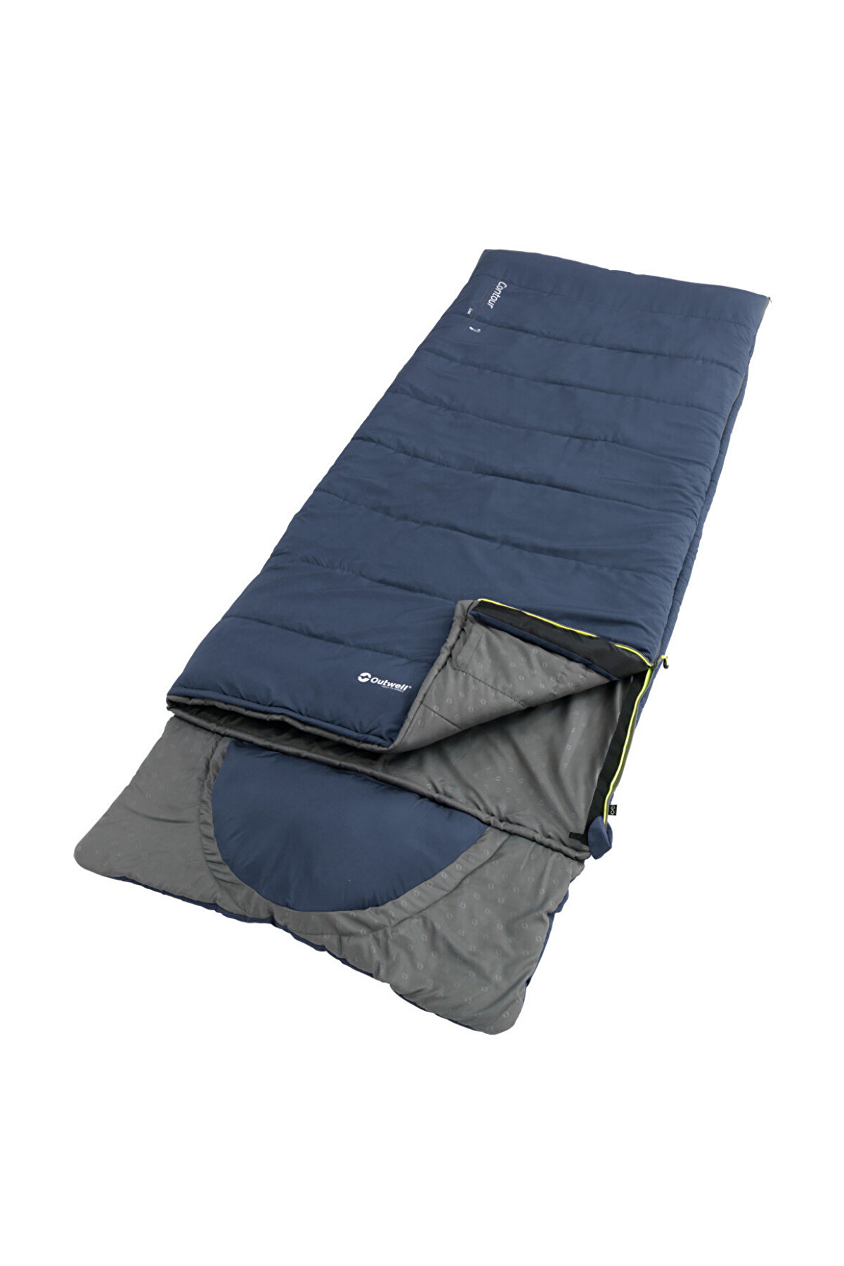 Outwell Contour Lux -19°C Taraflı Yazlık & Kışlık Uyku Tulumu Blue Fermuarlı
