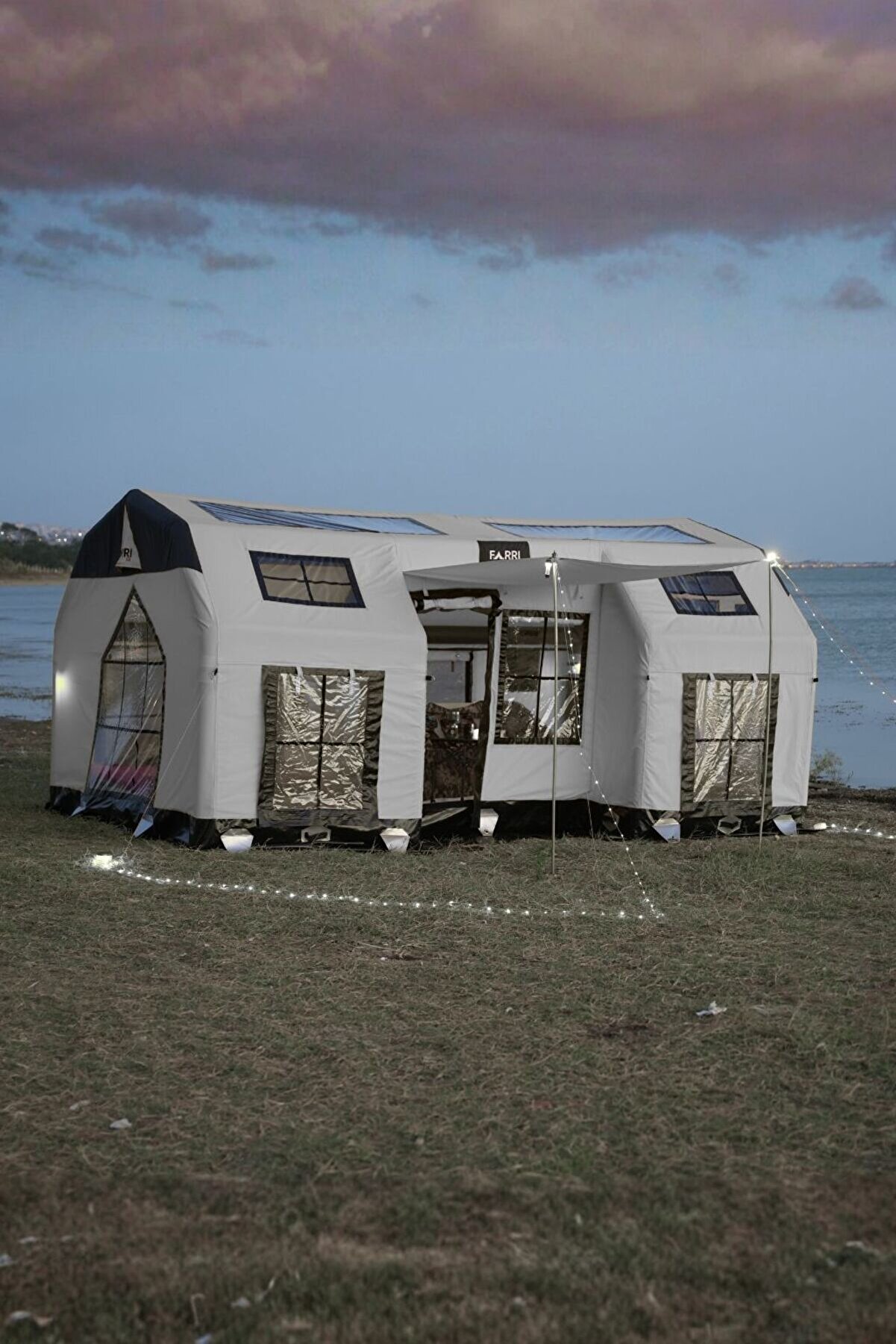 farrioutdoor 4 mevsim şişme çadır 16m2 - 12 ila 14 kişi Uzay Kapsülü modeli