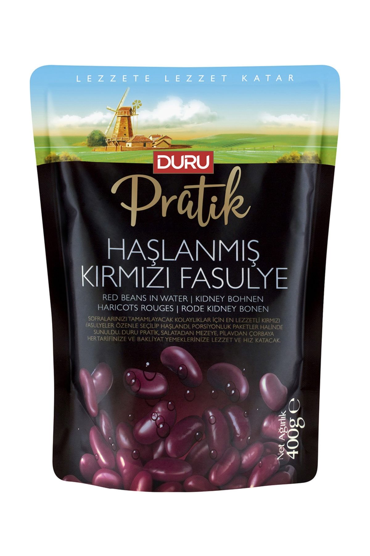 Duru Pratik Haşlanmış Kırmızı Fasulye 400g