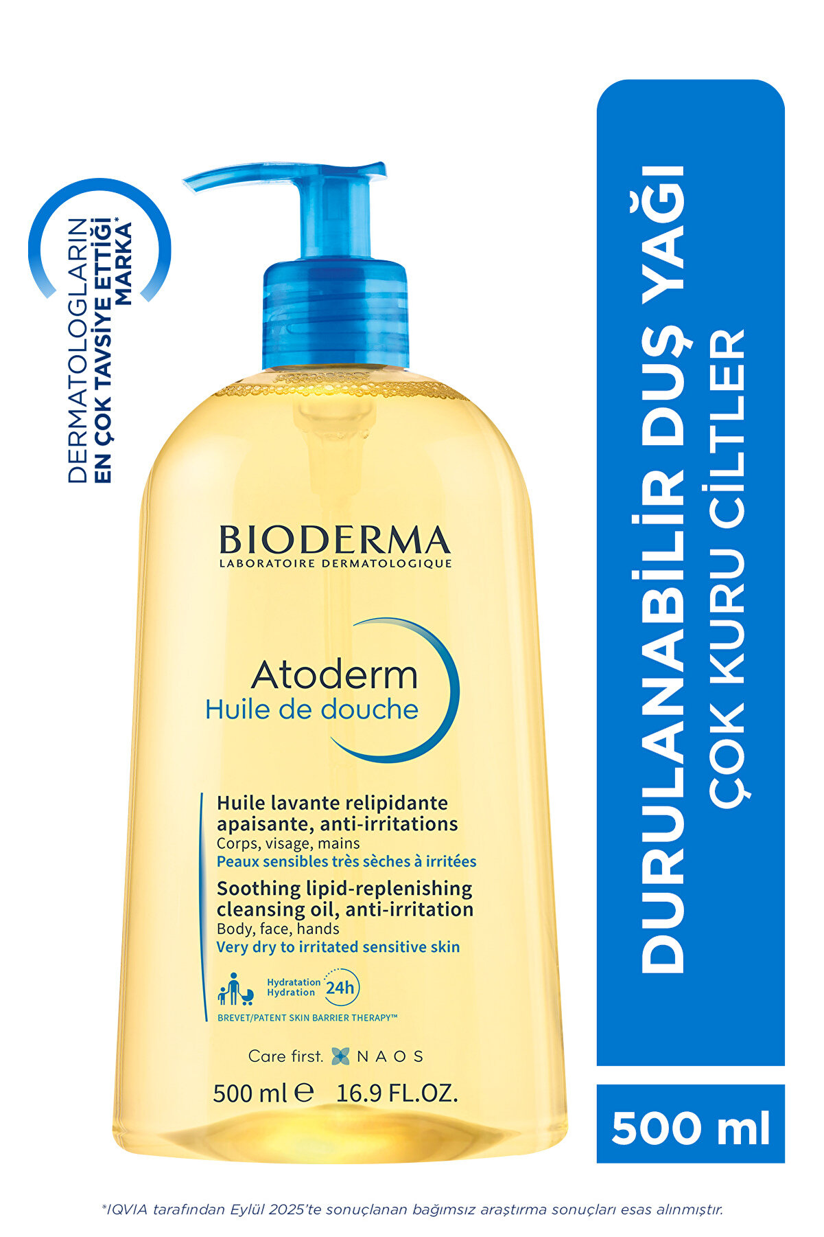 Atoderm Shower Oil Kuru Cilt Nemlendirici Besleyici Duş Yağı Niasinamid Bebek Çocuk Yetişkin 500 ml