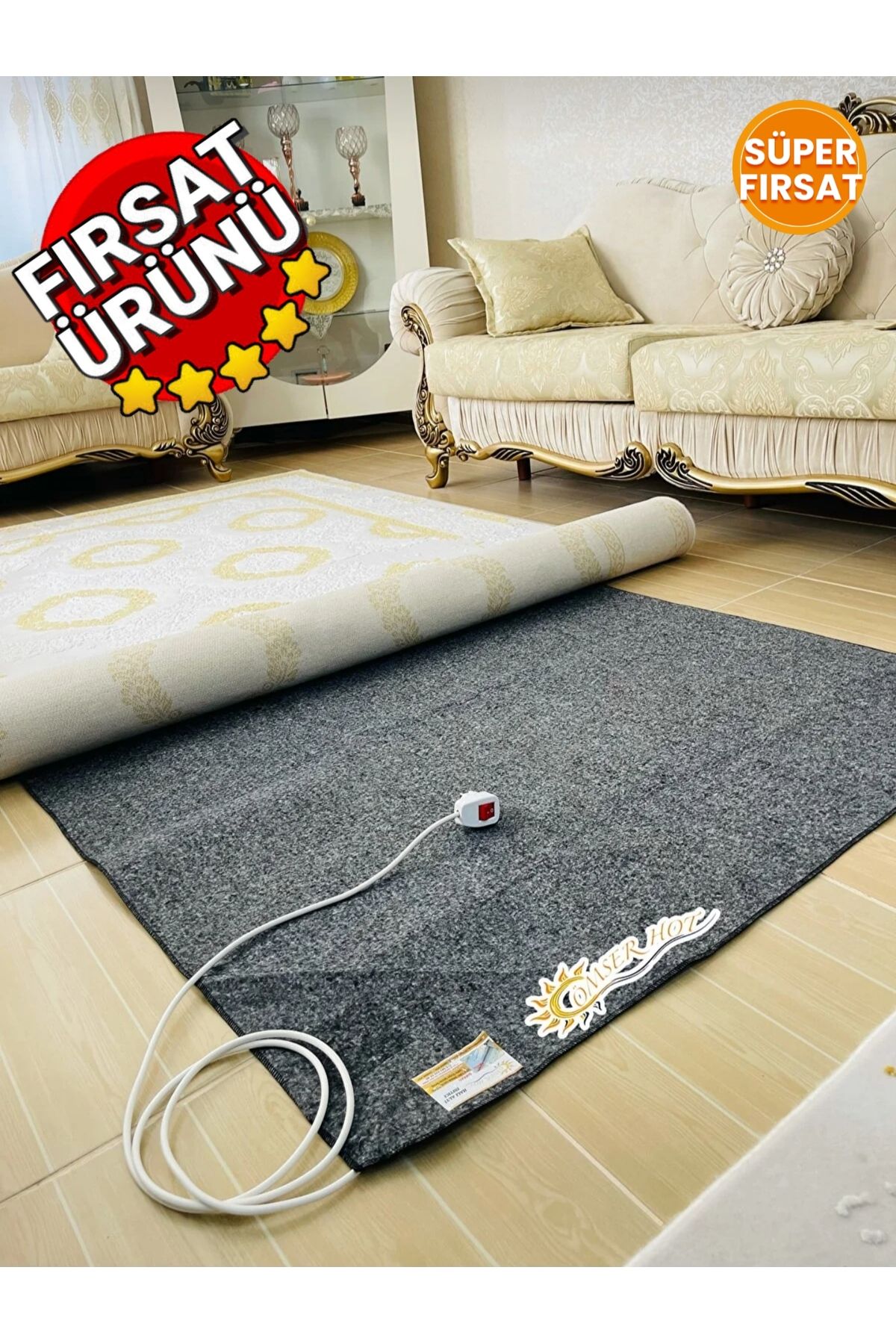 180 X 300 Cm 6m² Keçeli Halı Altı Isıtıcı (ALMAN KALİTESİ)