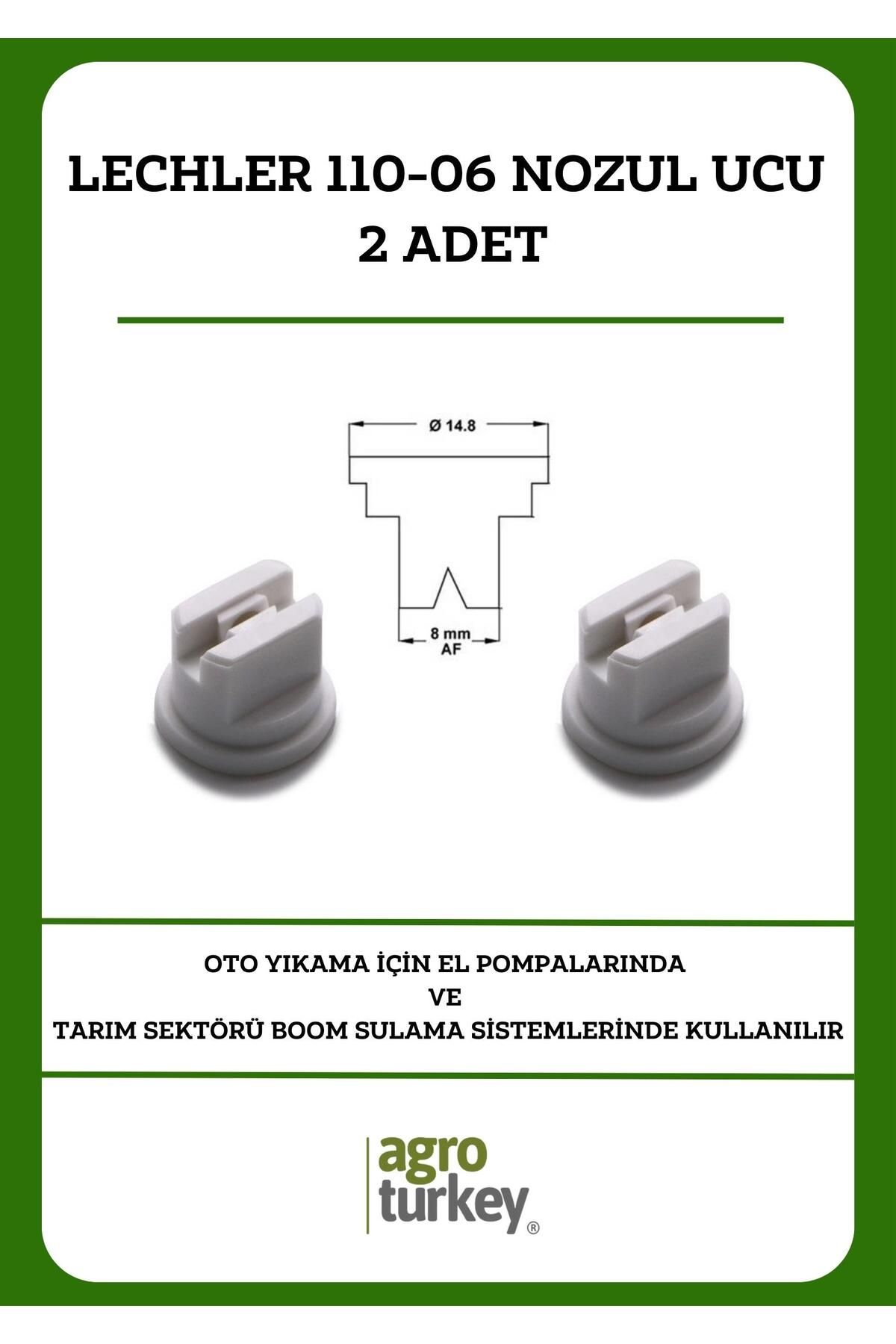 Lechler 110-06 Meme Yüksek Etki Alanlı Meme / Lu-c ( Nozul Ucu ) - 2 Adet