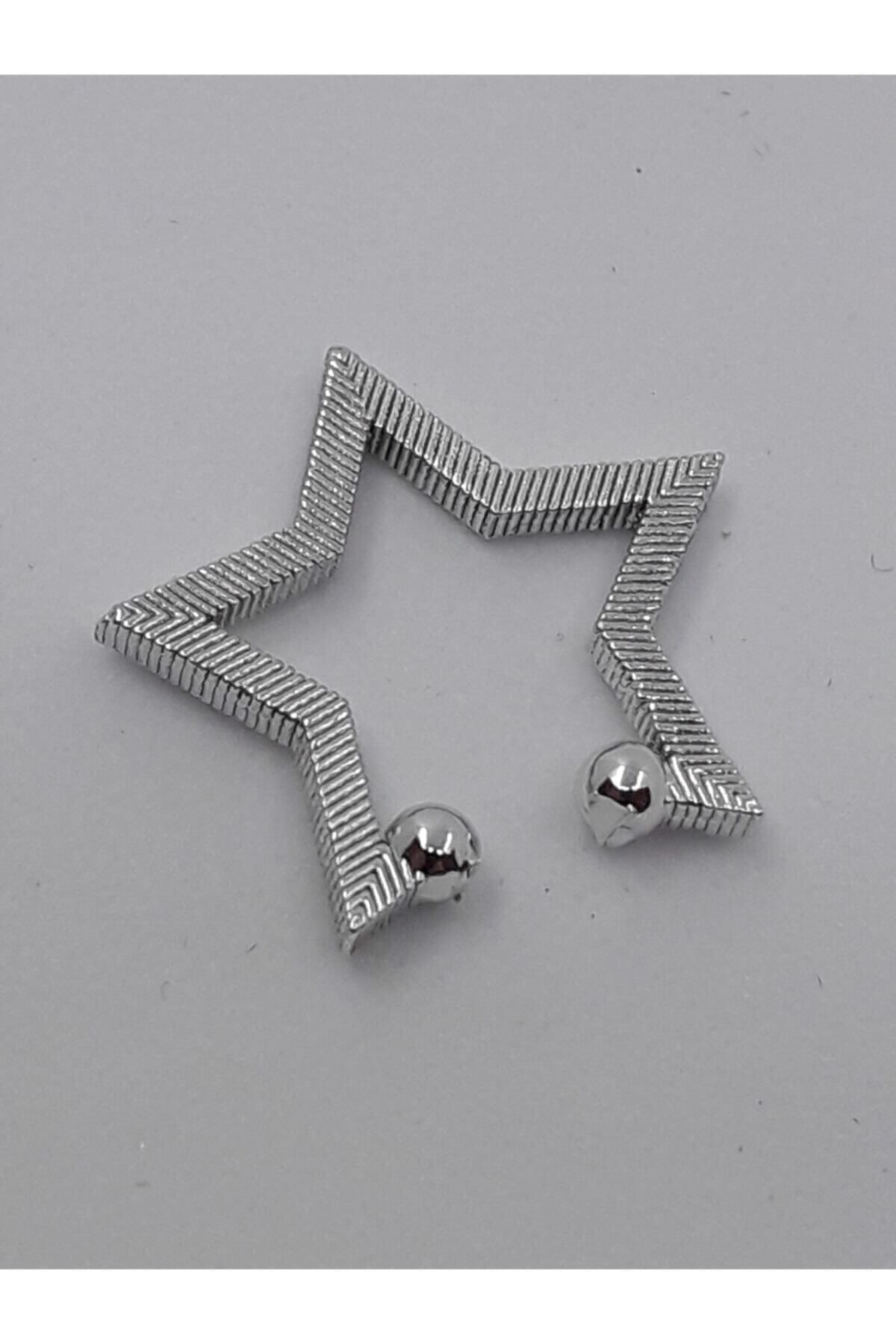Kıkırdak Yıldız Küpe Silver