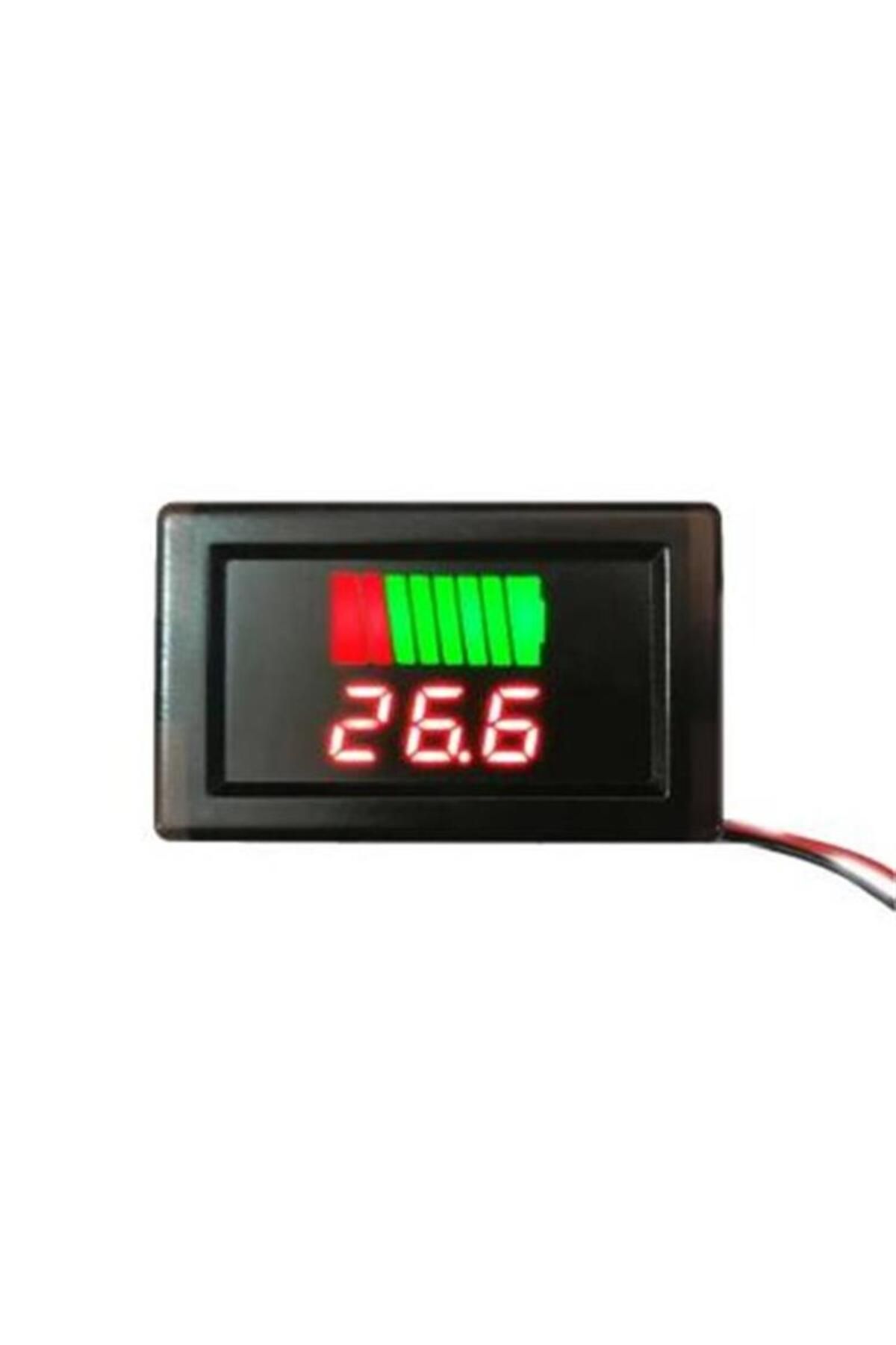 Akü Kapasite Göstergesi Voltmetreli 12-24V