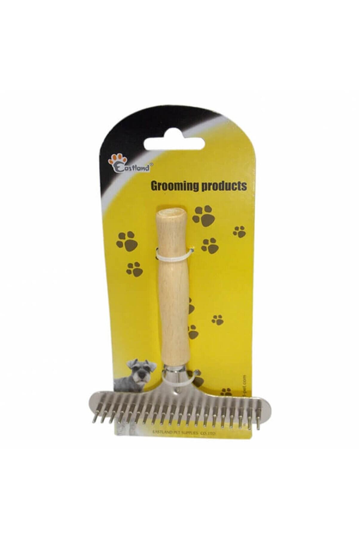 Ahşap Saplı Uzun Tüy Keçe Açıcı 20 Iğneli Fırça