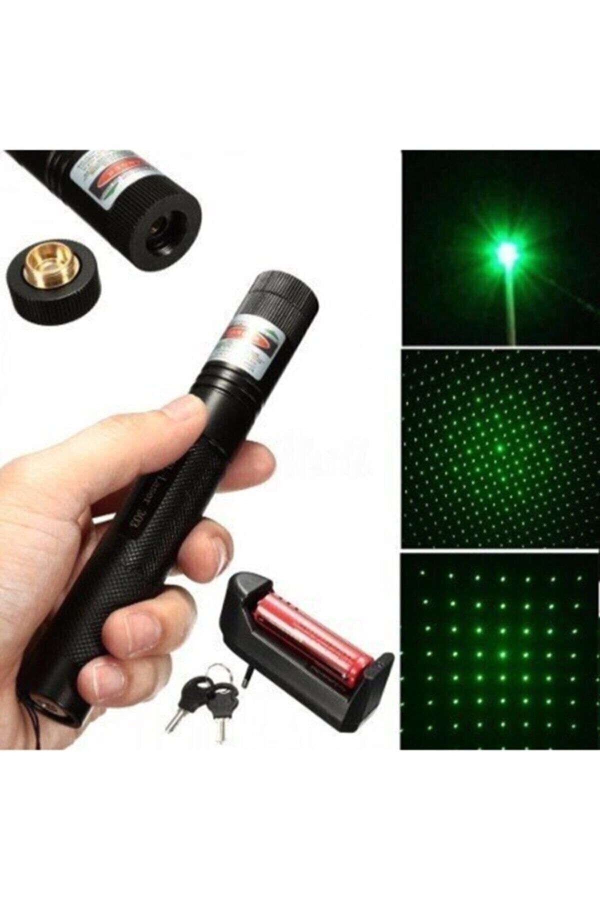 Şarjlı Yeni Model Ultra Kaliteli Yeşil Lazer 4 Farklı Mod Şarj Cihazı Lazer