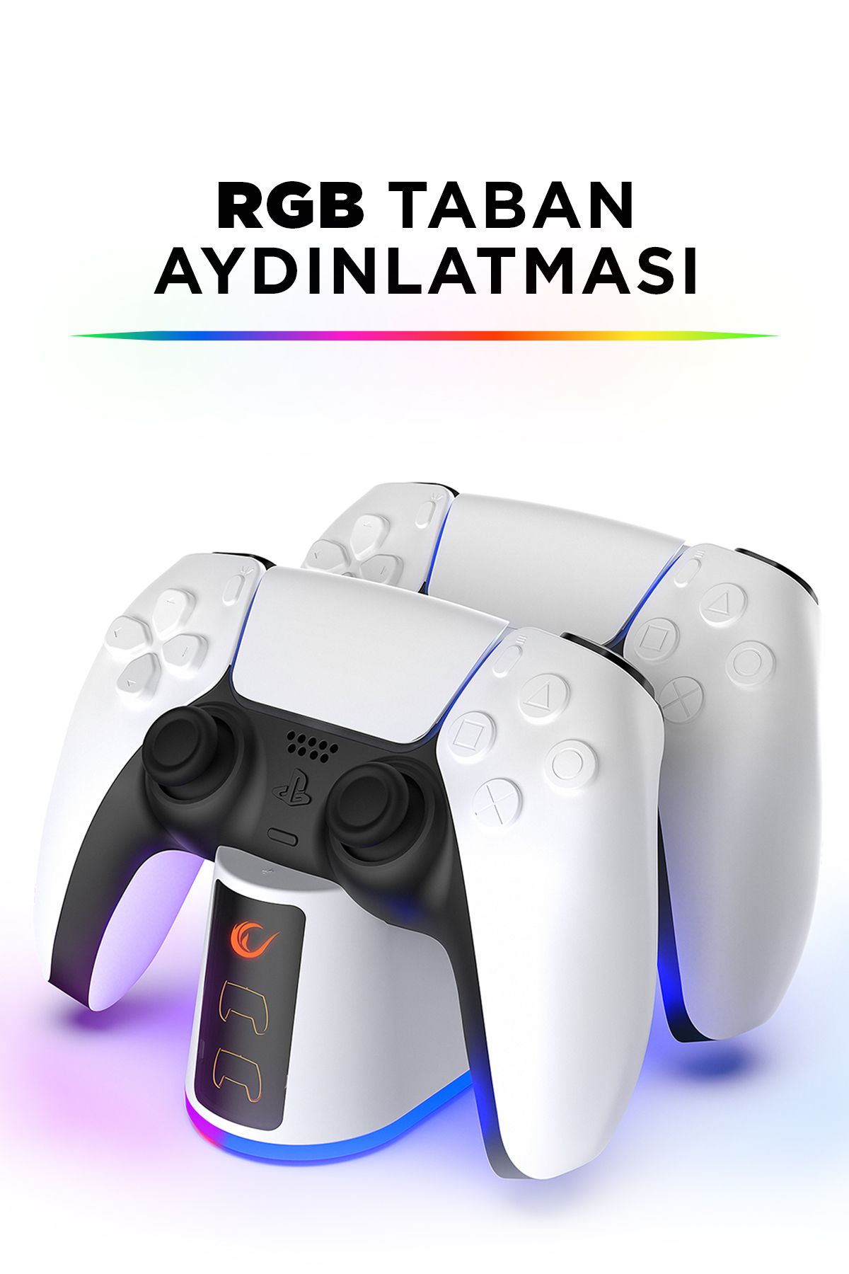 Rp-ps5 Playstation 5 Rgb Işıklı Hızlı Şarj Istasyonu