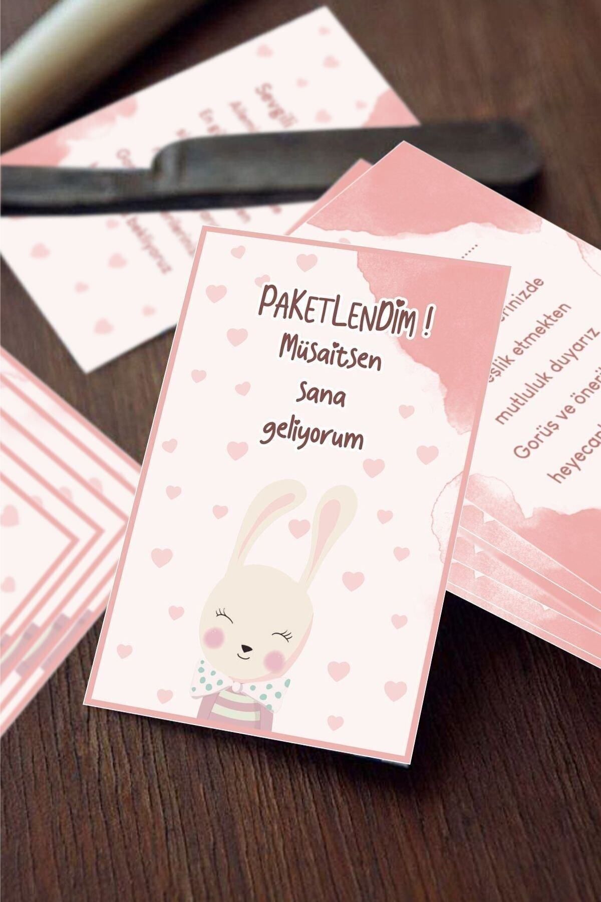 Paketlendim Teşekkür Kartı 100 Adet