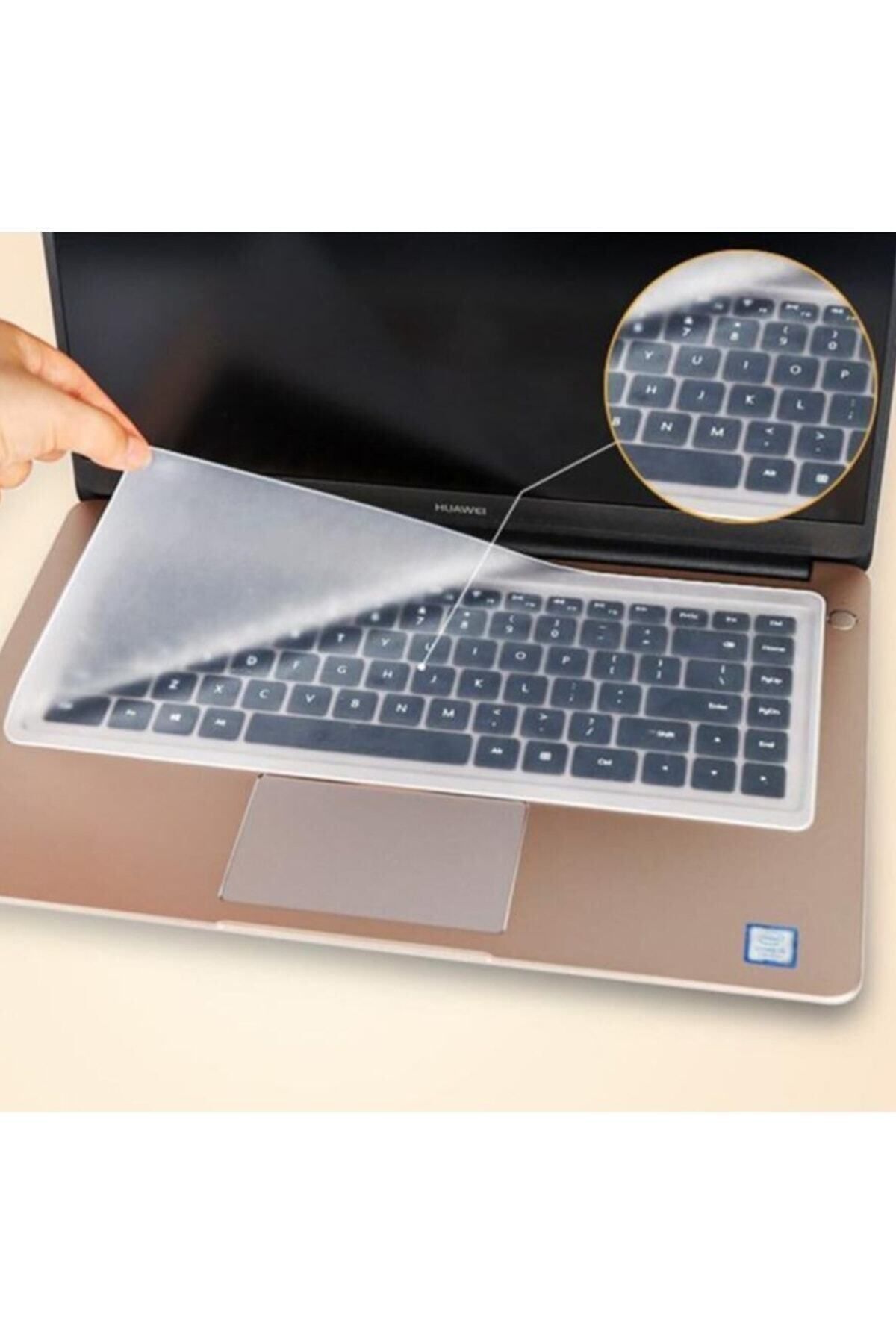 Klavye Koruyucu Silikon 15,6 Inc Laptop Notebook Dizüstü Pc Bilgisayar Hd3217 - Hdx8251 Şeffaf