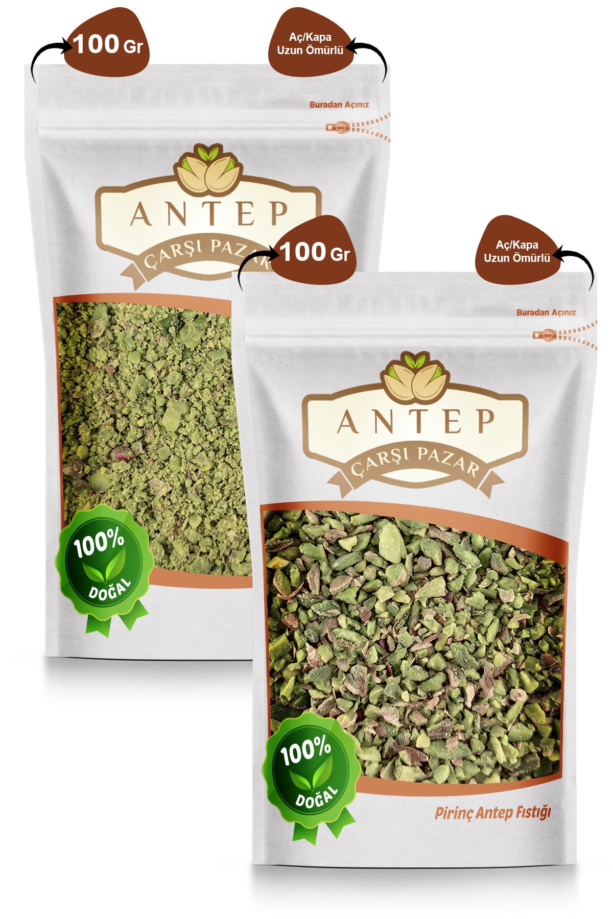 Toz Antep Fıstığı 100 Gr. | Pirinç Antep Fıstığı 100 Gr.