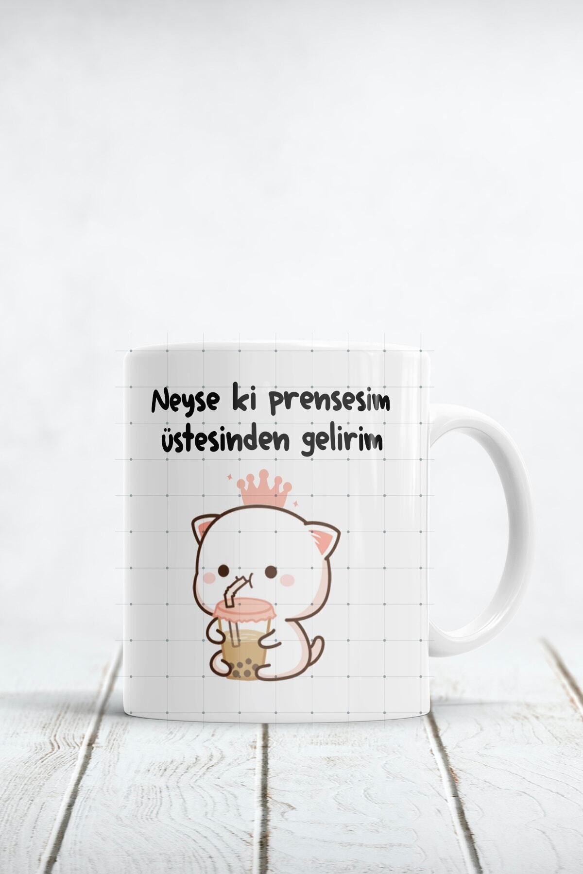 Neyse Ki Prensesim Üstesinden Gelirim Baskılı Kupa Bardak