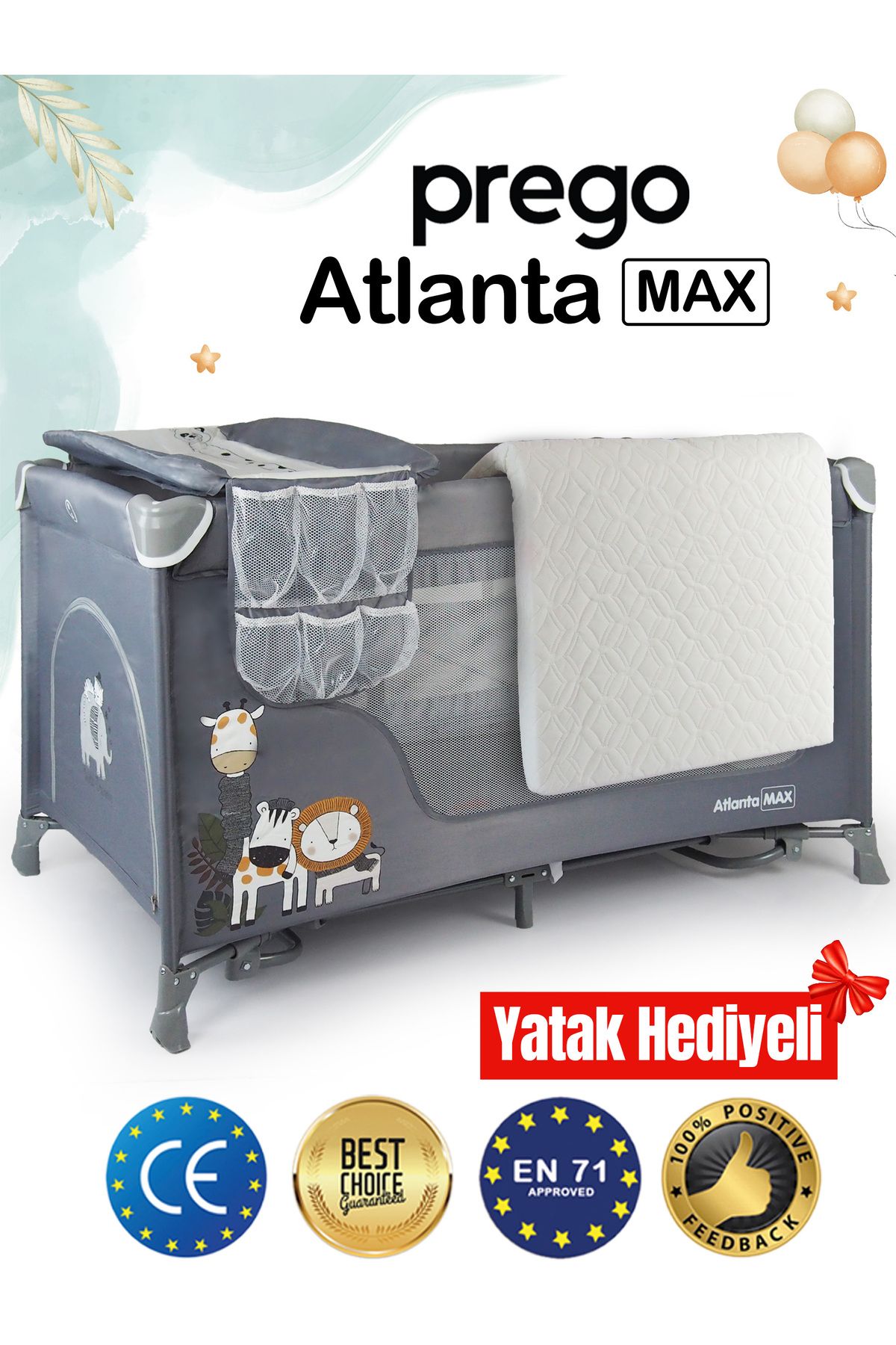 Atlanta Oyun Parkı 70*120 cm Yatak Hediyeli